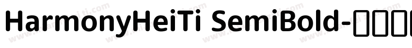 HarmonyHeiTi SemiBold字体转换